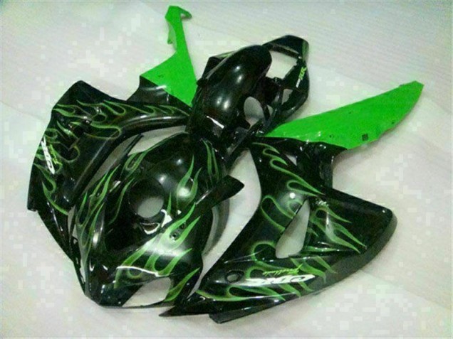 Grüne Flamme Schwarz 06-07 Honda CBR1000RR Motorrad Verkleidung Grüne Flamme Schwarz 06-07 Honda CBR1000RR Motorrad Verkleidung