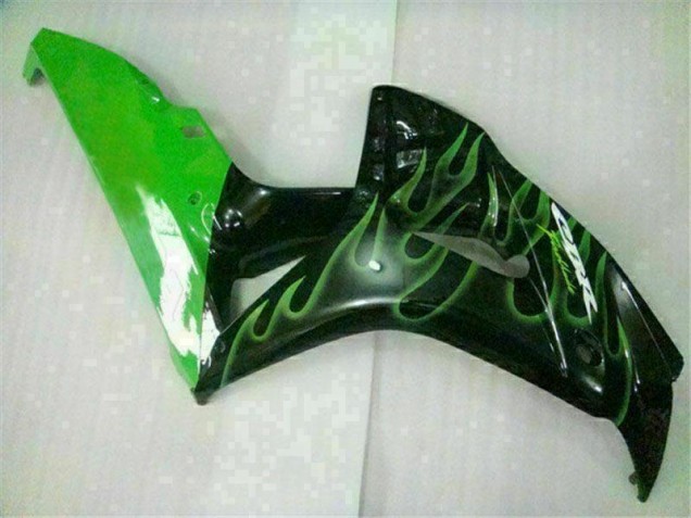 Grüne Flamme Schwarz 06-07 Honda CBR1000RR Motorrad Verkleidung Grüne Flamme Schwarz 06-07 Honda CBR1000RR Motorrad Verkleidung