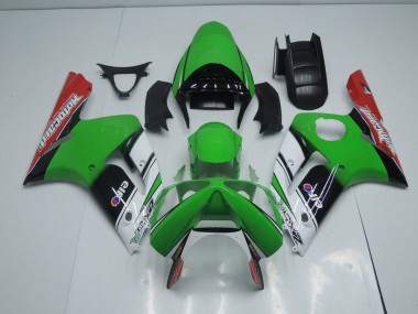 Grüne Motocard 03-04 Kawasaki ZX6R Motorrad Verkleidung