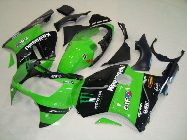 Grünes Monster 00-01 Kawasaki ZX12R Motorrad Verkleidung
