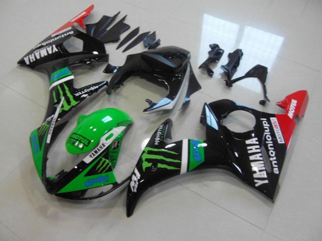 Grünes Monster 03-05 Yamaha YZF R6 Motorrad Verkleidung Grünes Monster 03-05 Yamaha YZF R6 Motorrad Verkleidung