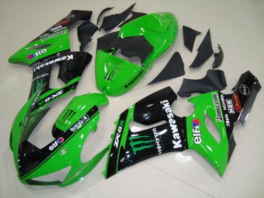 Grünes Monster 05-06 Kawasaki ZX6R Motorrad Verkleidung