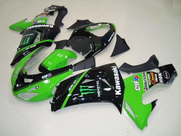 Grünes Monster 06-07 Kawasaki ZX10R Motorrad Verkleidung Grünes Monster 06-07 Kawasaki ZX10R Motorrad Verkleidung
