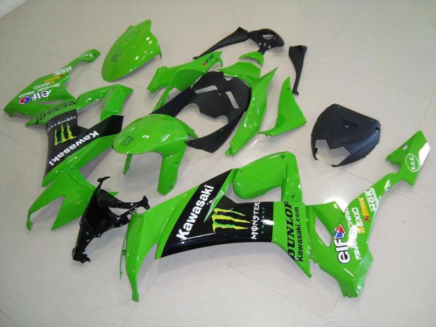 Grünes Monster 08-10 Kawasaki ZX10R Motorrad Verkleidungen Grünes Monster 08-10 Kawasaki ZX10R Motorrad Verkleidungen