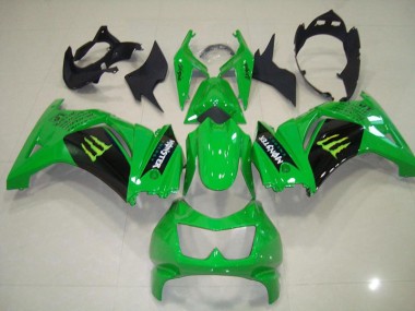 Grünes Monster 08-12 Kawasaki ZX250R Motorrad Verkleidung