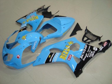 Hell blau Schwarz 00-02 Suzuki GSXR 1000 Motorrad Verkleidung