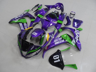 Lila Eva 11-15 Kawasaki ZX10R Motorrad Verkleidung