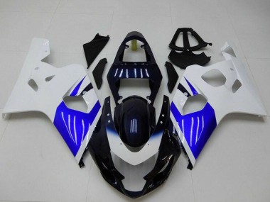 Suzuki GSXR 600/750 Motorrad Verkleidung 2004-2005 - Weiss Blau Schwarz