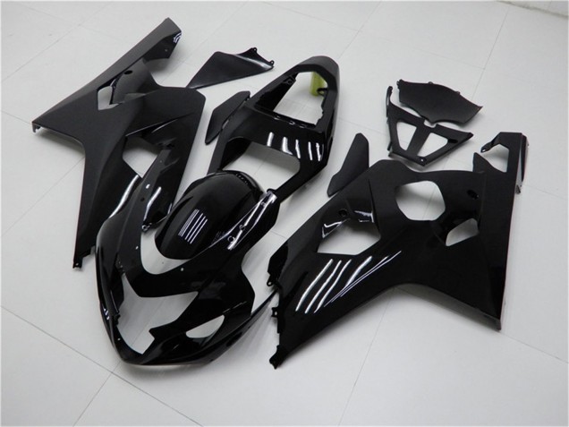 Suzuki GSXR 600/750 Motorrad Verkleidung 2004-2005 - Glanzendes Schwarz