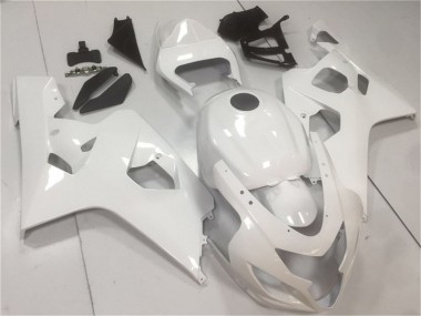 Suzuki GSXR 600/750 Motorrad Verkleidung 2004-2005 - Glanzendes Weiss