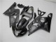 Suzuki GSXR 600/750 Motorrad Verkleidung 2004-2005 - Grau Schwarz Flamme