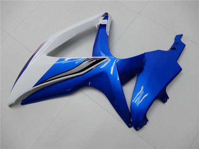 Suzuki GSXR 600/750 Motorrad Verkleidung 2008-2010 - Weiss Blau