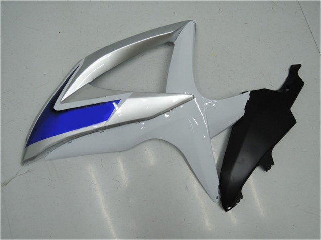 Suzuki GSXR 600/750 Motorrad Verkleidung 2008-2010 - Silber Weiss Blau Schwarz