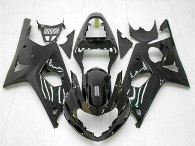 Suzuki GSXR 1000 Motorrad Verkleidung 2000-2002 - Glanzendes Schwarz