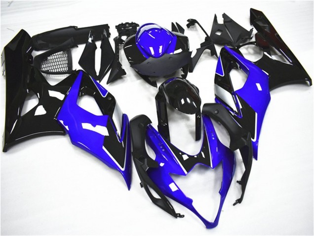 Suzuki GSXR 1000 Motorrad Verkleidung Kit 2005-2006 - Blau Schwarz