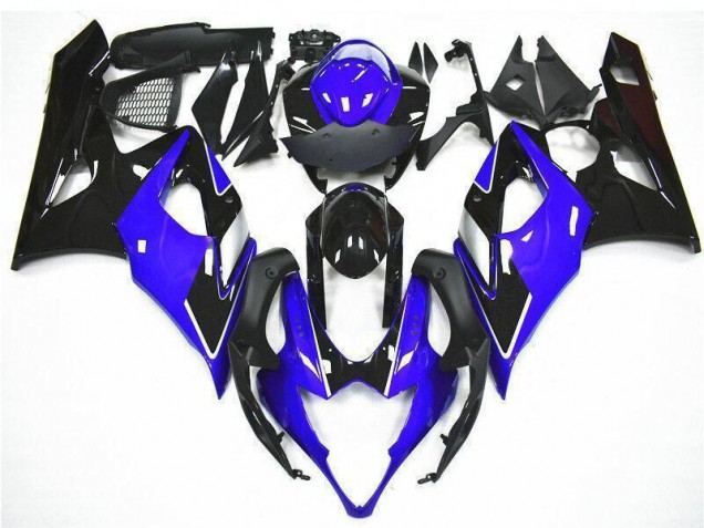 Suzuki GSXR 1000 Motorrad Verkleidung Kit 2005-2006 - Blau Schwarz