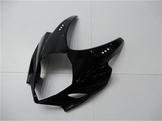 Suzuki GSXR 1000 Motorrad Verkleidung 2007-2008 - Glanzendes Schwarz Matt Schwarz Kein Aufkleber