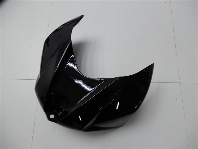 Suzuki GSXR 1000 Motorrad Verkleidung 2007-2008 - Glanzendes Schwarz Matt Schwarz Kein Aufkleber