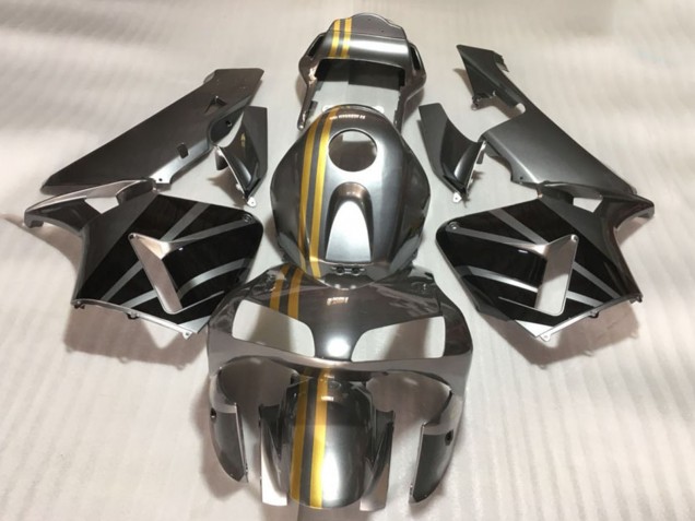 Honda CBR600RR Motorrad Verkleidung 2003-2004 - Silber Gold Glanzendes Schwarz