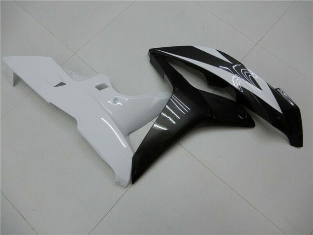 Honda CBR600RR Motorrad Verkleidung 2007-2008 - Weiss Glanzendes Schwarz