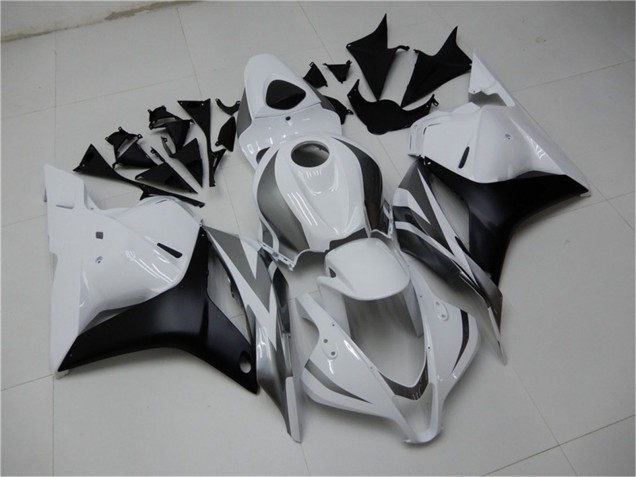 Honda CBR600RR Motorrad Verkleidung 2009-2012 - Weiss Grau Matt Schwarz