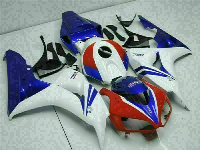 Honda CBR1000RR Motorrad Verkleidung Kit 2006-2007 - Weiss Rot Blau HRC