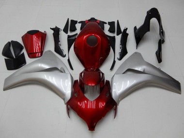 Honda CBR1000RR Motorrad Verkleidung 2008-2011 - Silber Kastanienbraun Rot