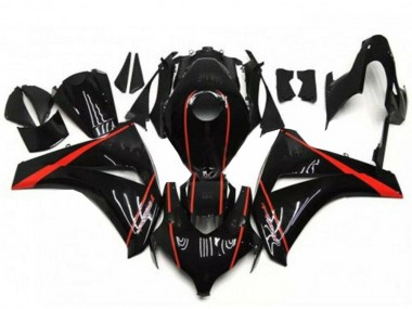Honda CBR1000RR Motorrad Verkleidung 2008-2011 - Glanzendes Schwarz Rot