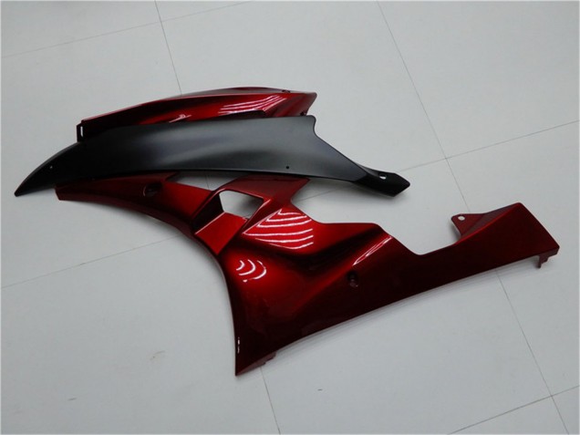 Yamaha YZF R6 Motorrad Verkleidung Kit 2006-2007 - Rot Matt Schwarz