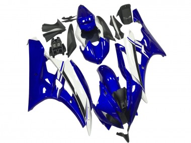 Yamaha YZF R6 Motorrad Verkleidung 2006-2007 - Blau Weiss Schwarz