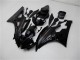Yamaha YZF R6 Motorrad Verkleidung Kit 2006-2007 - Glanzendes Schwarz Matt Schwarz