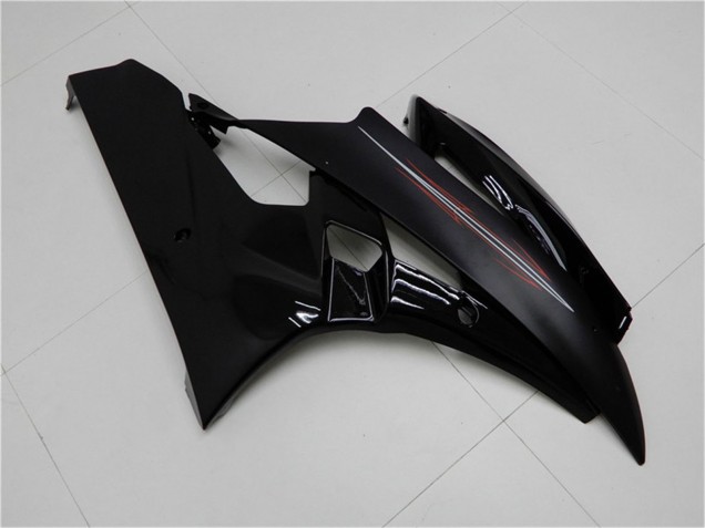 Yamaha YZF R6 Motorrad Verkleidung Kit 2006-2007 - Glanzendes Schwarz Matt Schwarz