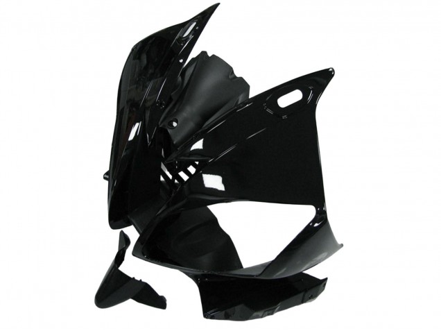 Yamaha YZF R6 Motorrad Verkleidung 2006-2007 - Glanzendes Schwarz Matt Schwarz