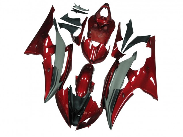 Yamaha YZF R6 Motorrad Verkleidung 2008-2016 - Rot Grau