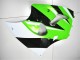 Kawasaki ZX6R Motorrad Verkleidung Kit 2000-2002 - Grun Weiss Schwarz