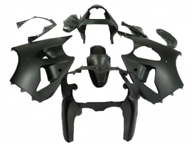 Kawasaki ZX6R Motorrad Verkleidung 2000-2002 - Matt Schwarz