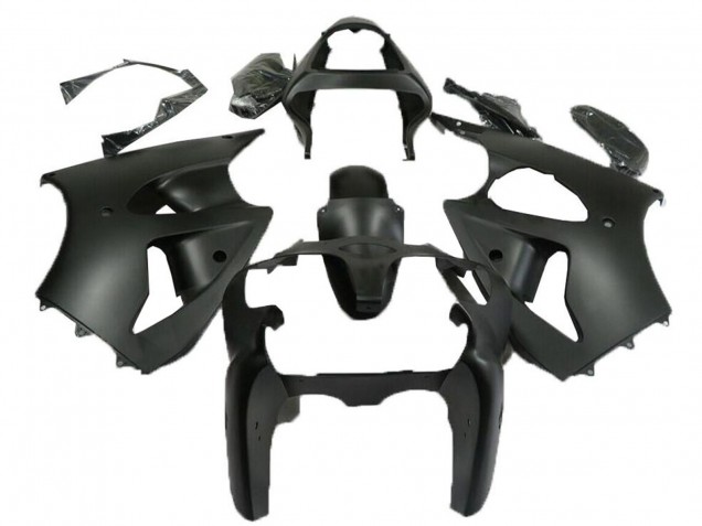 Kawasaki ZX6R Motorrad Verkleidung 2000-2002 - Matt Schwarz