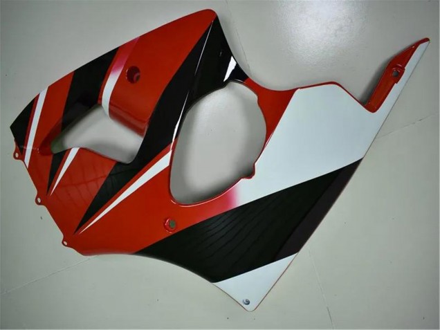 Kawasaki ZX6R Motorrad Verkleidung 2000-2002 - Weiss Rot Glanzendes Schwarz