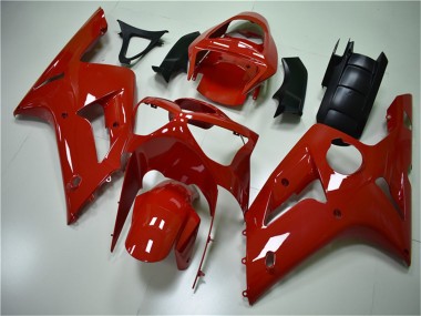 Kawasaki ZX6R Motorrad Verkleidung Kit 2003-2004 - Rot