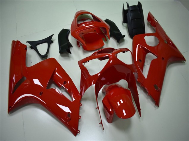 Kawasaki ZX6R Motorrad Verkleidung Kit 2003-2004 - Rot