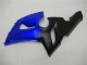 Kawasaki ZX6R Motorrad Verkleidung 2005-2006 - Blau Matt Schwarz