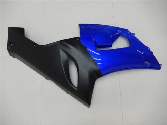Kawasaki ZX6R Motorrad Verkleidung 2005-2006 - Blau Matt Schwarz