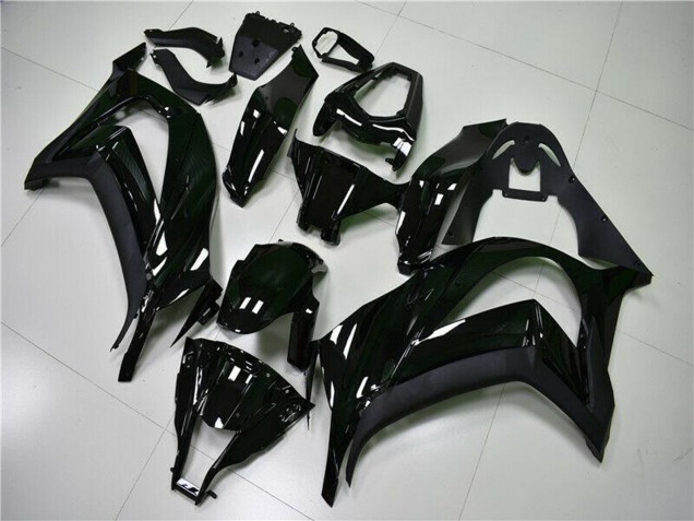 Kawasaki ZX10R Motorrad Verkleidung 2011-2015 - Glanzendes Schwarz