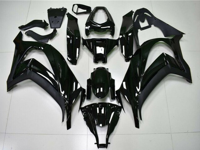 Kawasaki ZX10R Motorrad Verkleidung 2011-2015 - Glanzendes Schwarz