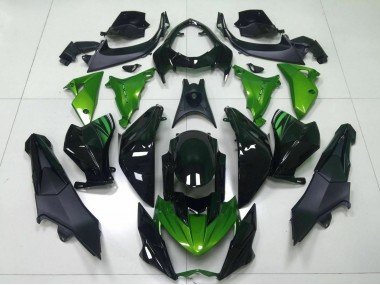 Kawasaki Z800 Motorrad Verkleidung 2013-2018 - Grun Glanzendes Schwarz