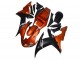 Yamaha YZF R1 Motorrad Verkleidung 2002-2003 - Orange Matt Schwarz
