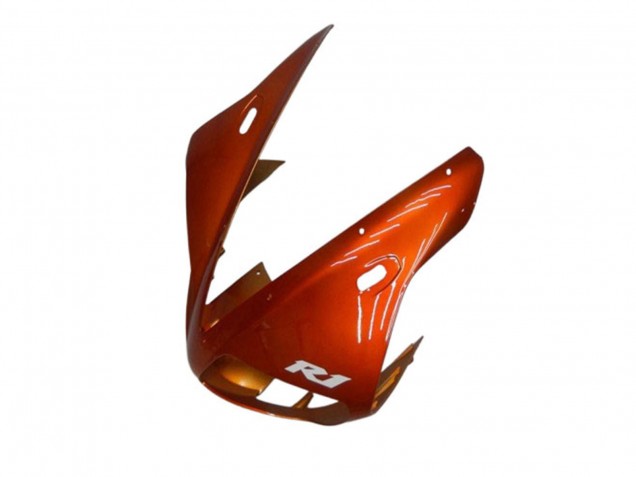 Yamaha YZF R1 Motorrad Verkleidung 2002-2003 - Orange Matt Schwarz