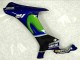Yamaha YZF R1 Motorrad Verkleidung 2015-2019 - Blau Silber Schwarz Grun MoviStar