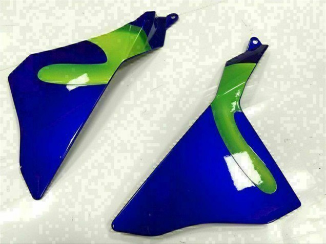 Yamaha YZF R1 Motorrad Verkleidung 2015-2019 - Blau Silber Schwarz Grun MoviStar