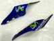 Yamaha YZF R1 Motorrad Verkleidung 2015-2019 - Blau Silber Schwarz Grun MoviStar